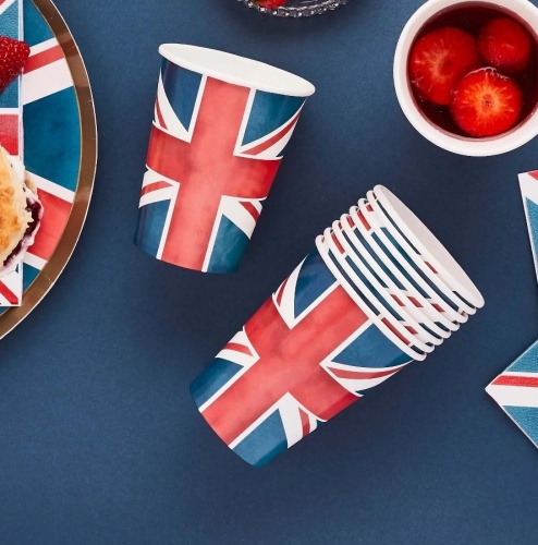 Union Jack Paper Cups 8 Pack